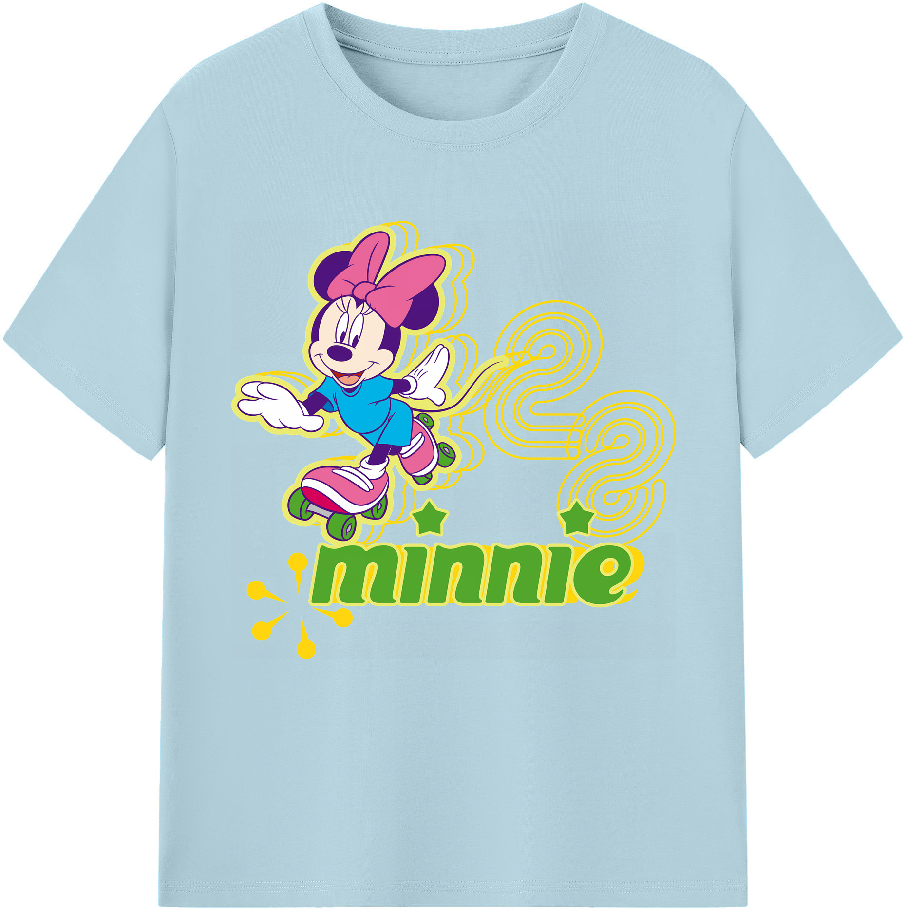 （画像用） ミッキーマウス Mickey Mouse 綿100％半袖Tシャツ（フロントプリント）